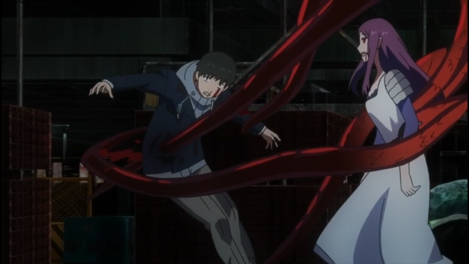 Batalla de Kaneki y Rize